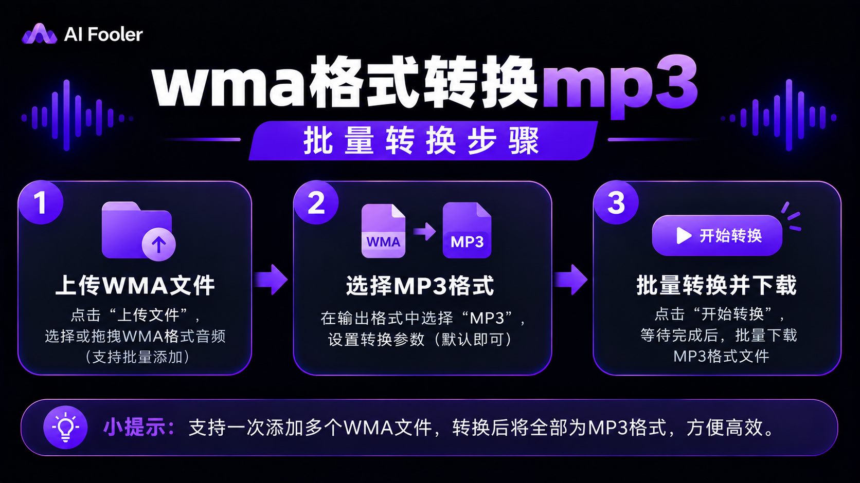 wma格式怎么转换mp3?wma转mp3最简单方法