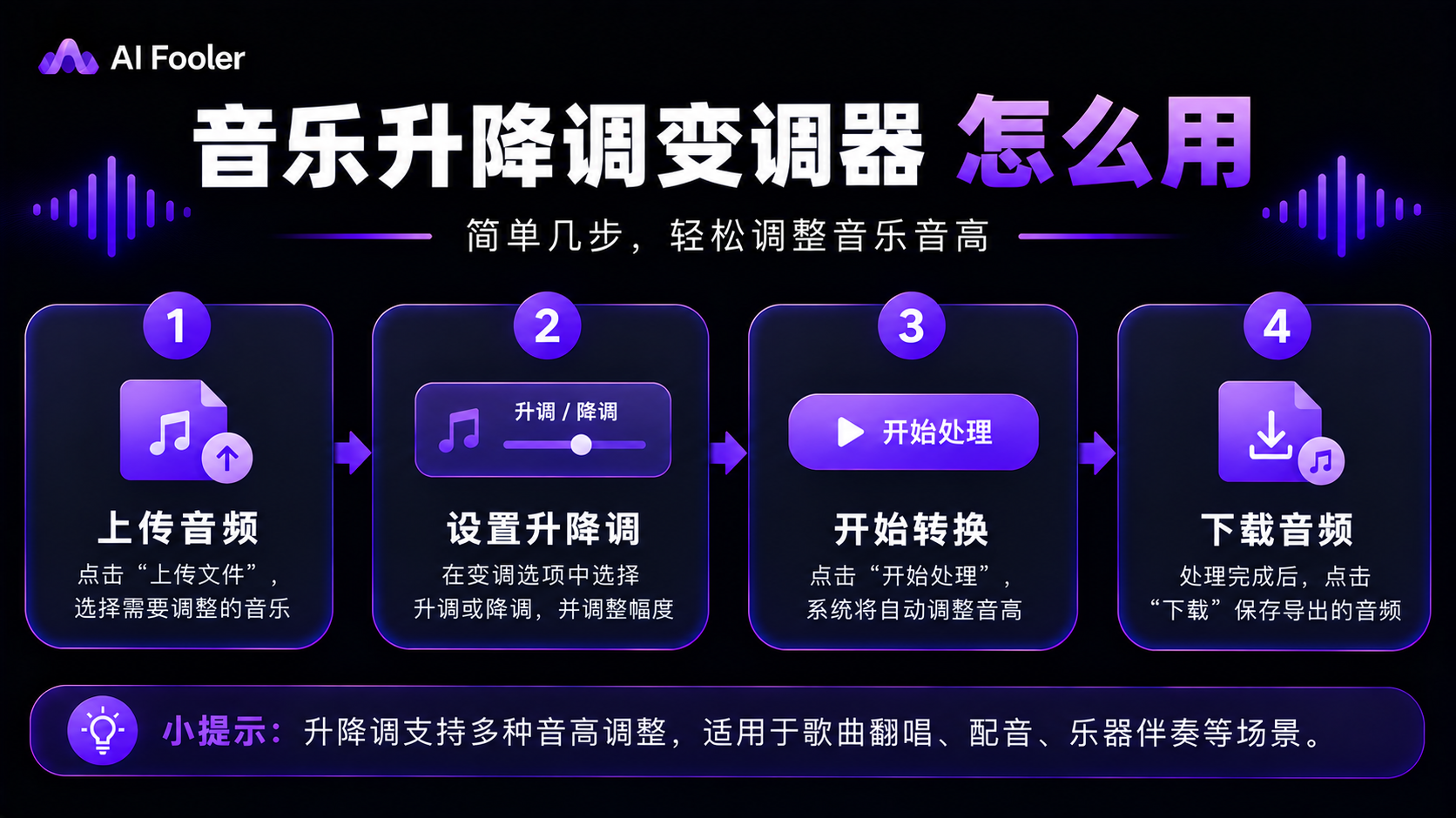 音乐升降调变调器怎么用?音乐升降调教程