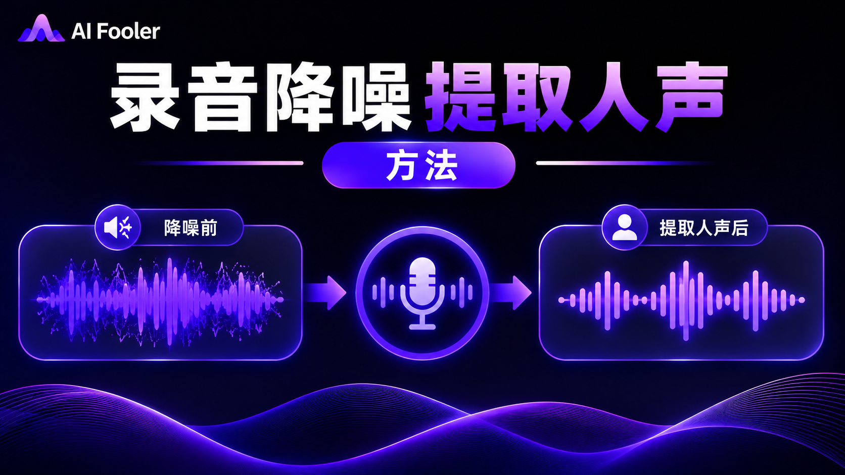 录音降噪提取人声的方法|怎么消除录音杂音